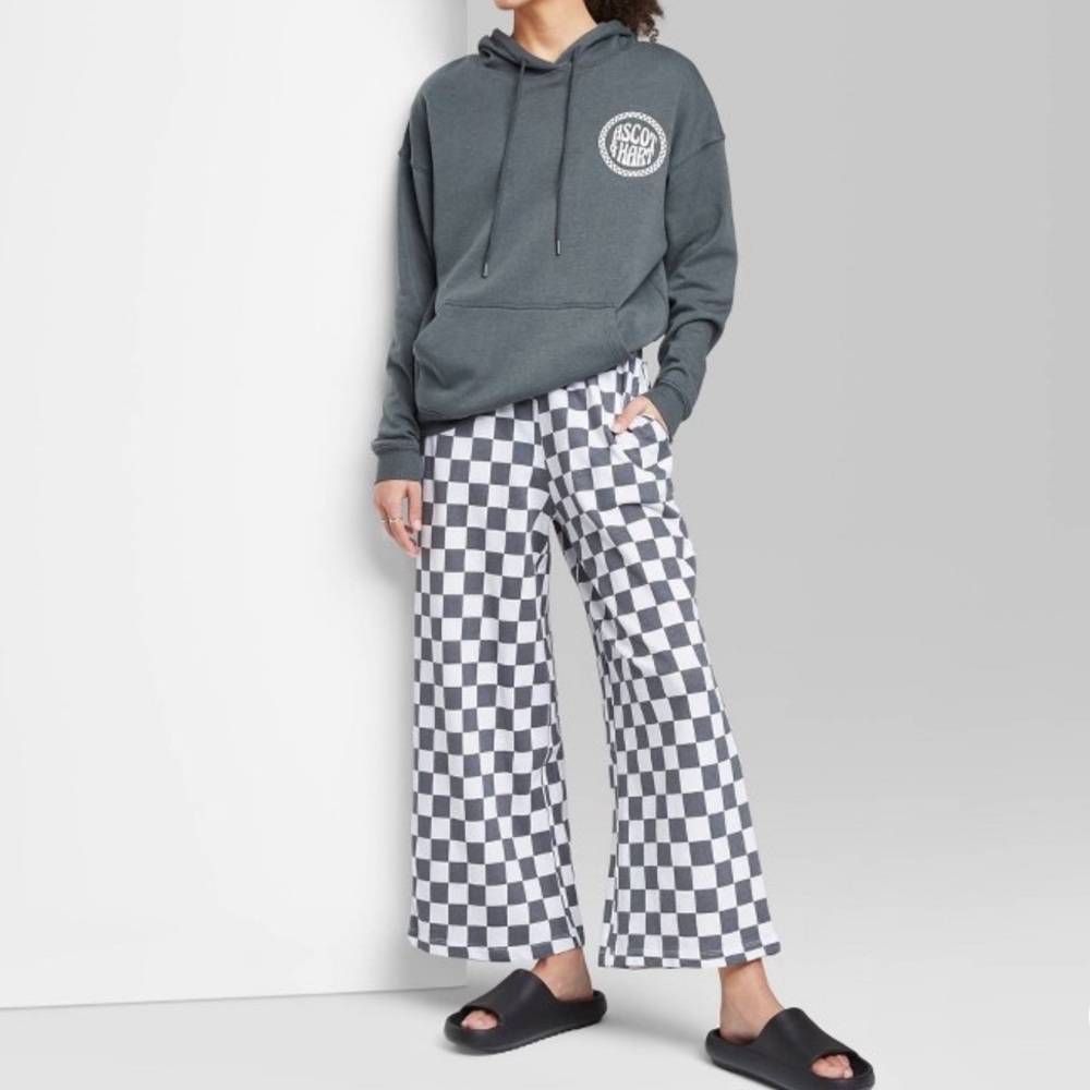 Ascot + Hart Graphic Wide Leg Pants